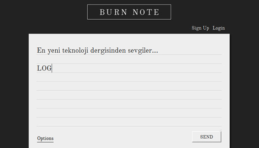 Bu mesaj 10 saniye içinde kendini imha edecek