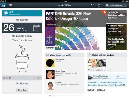 LinkedIn iPad LinkedIn iPad
