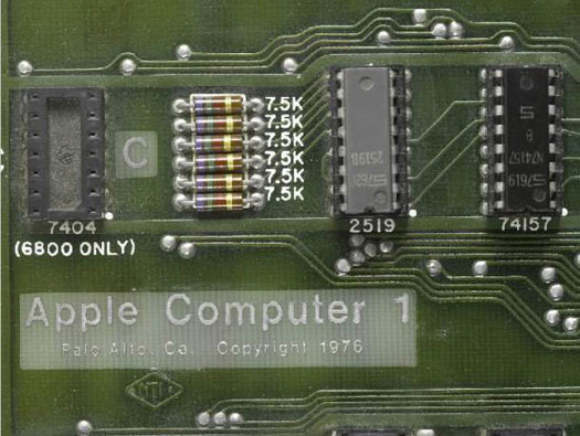 Apple-1 anakart Apple-1 anakart