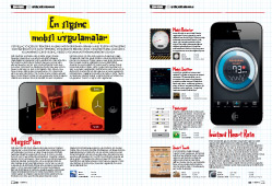 DOSYA: EN İLGİNÇ MOBİL UYGULAMALAR