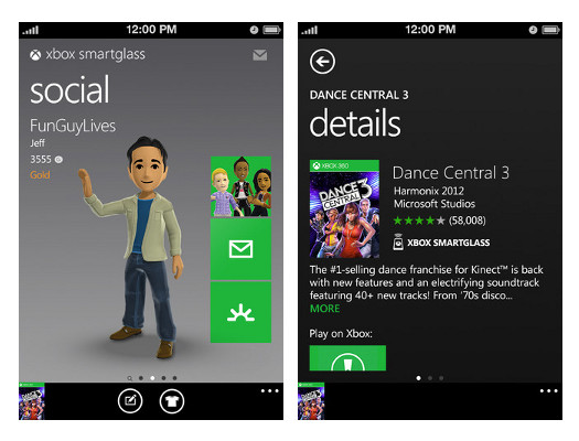 Xbox SmartGlass Xbox SmartGlass