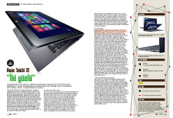 WINDOWS 8’Lİ TABLET BİLGİSAYARLAR