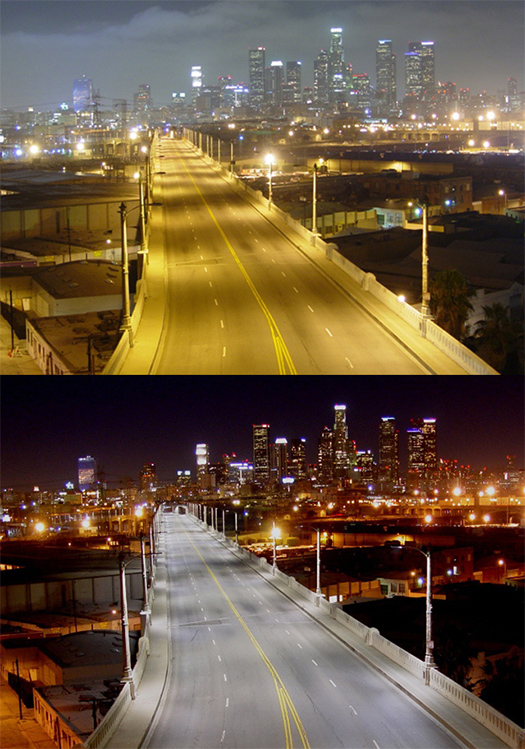 led ışıklı şehirler