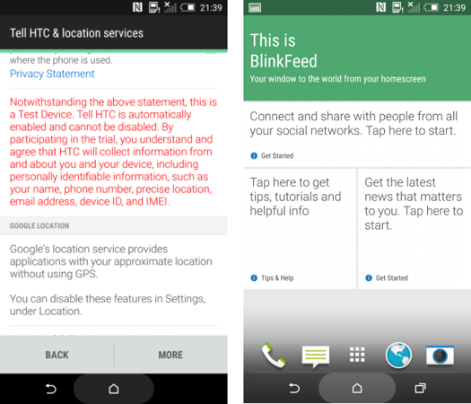 htc one m8, android 5.0.1