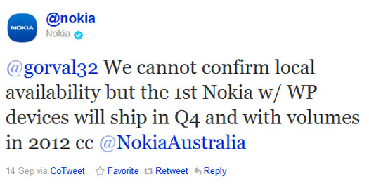 Nokia - Twitter açıklaması Nokia - Twitter açıklaması