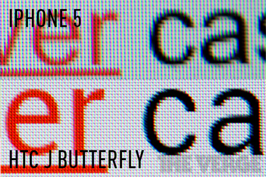 iPhone 5 vs HTC J Butterfly