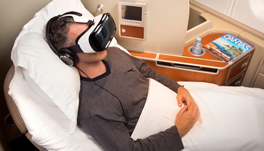 samsung gear vr, qantas