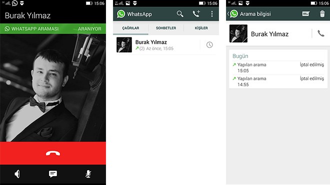 whatsapp sesli arama