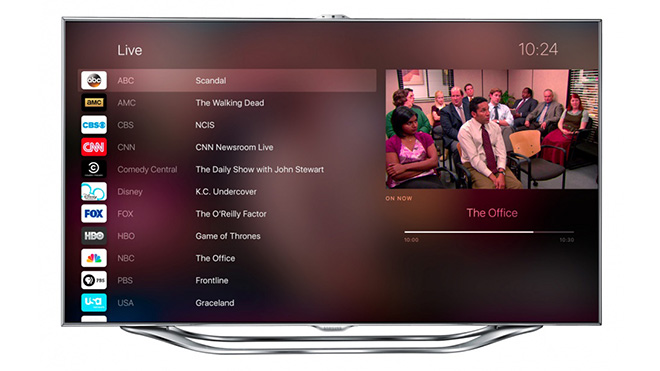Apple TV interface concept