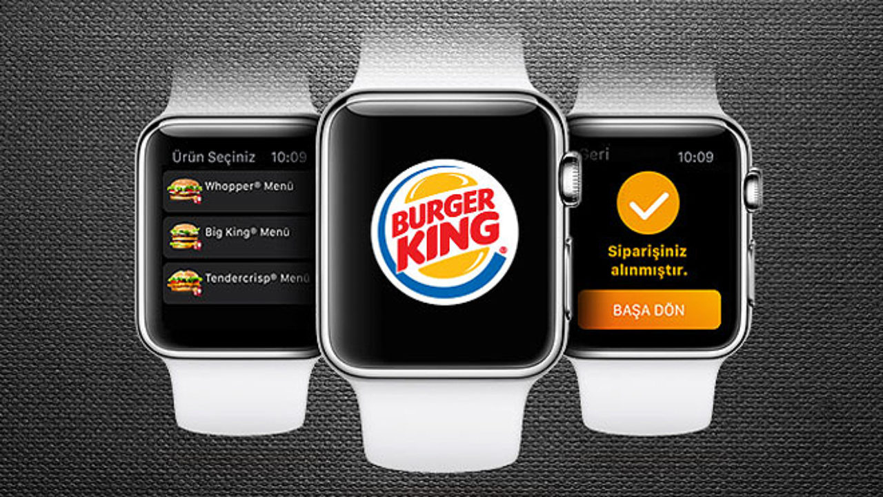 Apple Watch üzerinden Burger King siparişi vermek artık mümkün - LOG
