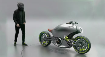 Nefes kesen elektrikli motosiklet konsepti: Porsche 618