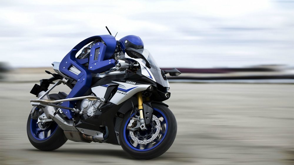 Yamaha Motobot sürücüsü motosiklet