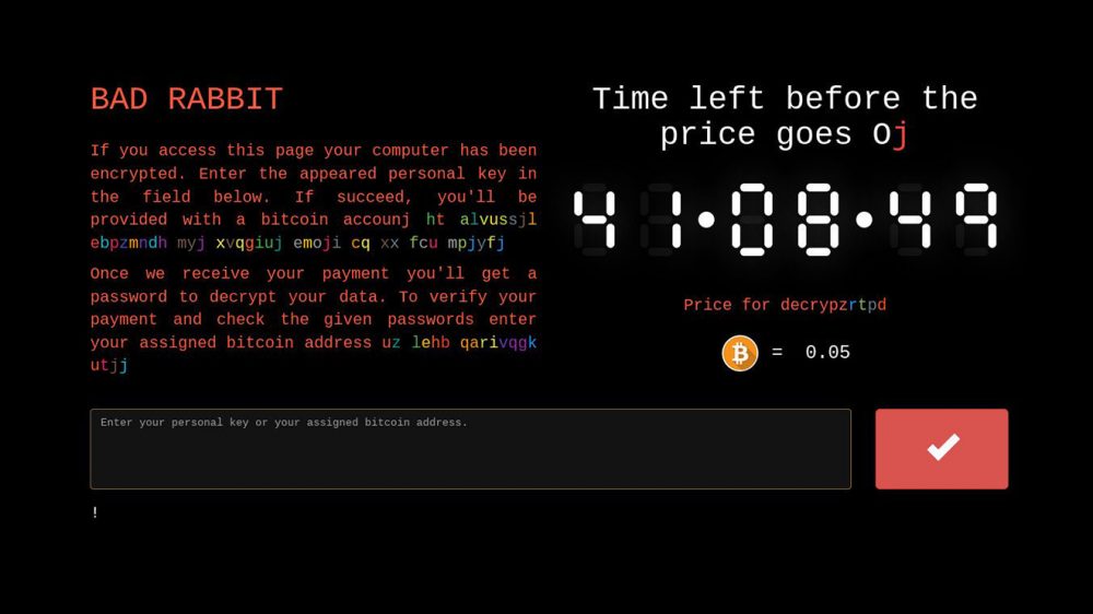 bad rabbit Ransomware