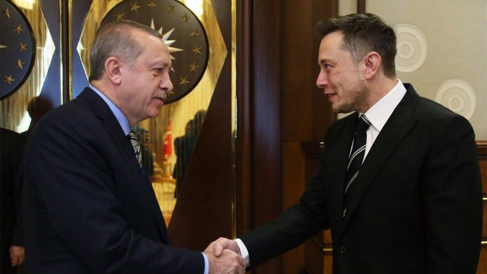 Elon Musk Cumuhrbaşkanı Erdoğan