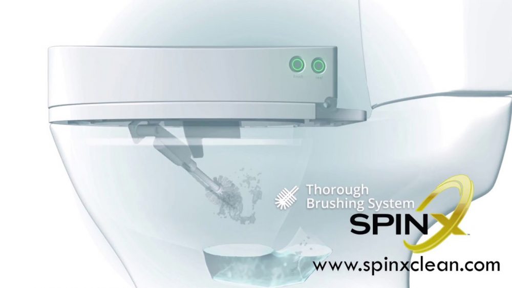 SpinX tuvalet temizlik robotu