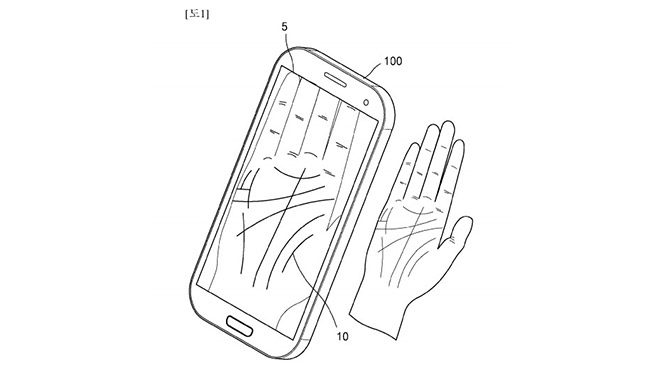 Samsung avuç içi parola sistemi