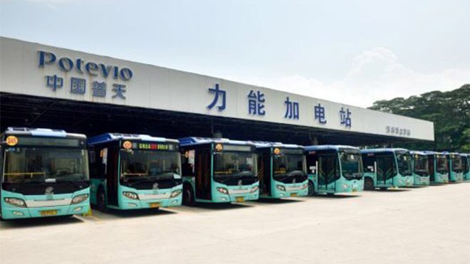Shenzhen elektrikli otobüs
