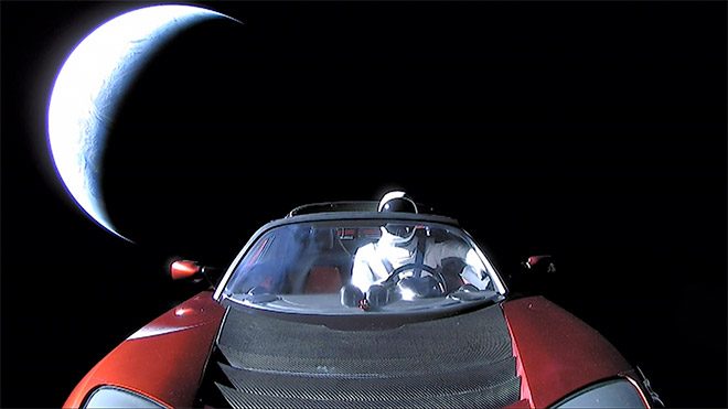 Tesla SpaceX Elon Musk Falcon Heavy Tesla Roadster