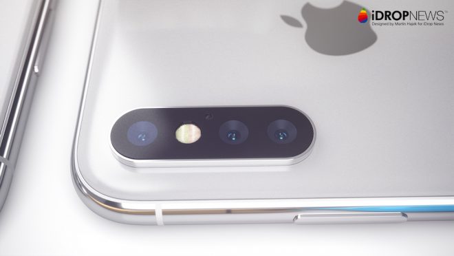 Üç arka kameralı Apple iPhone