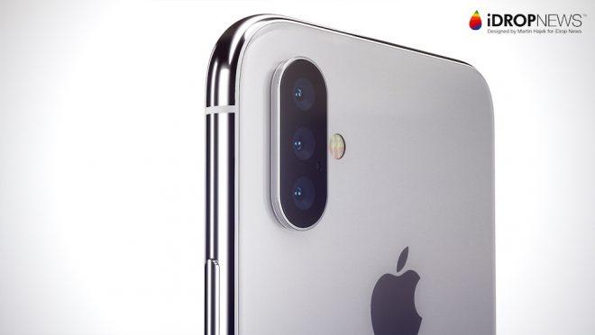 Üç arka kameralı Apple iPhone