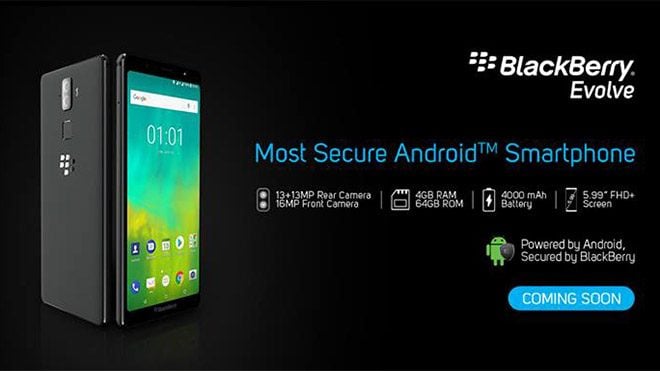 BlackBerry Evolve ve Evolve X