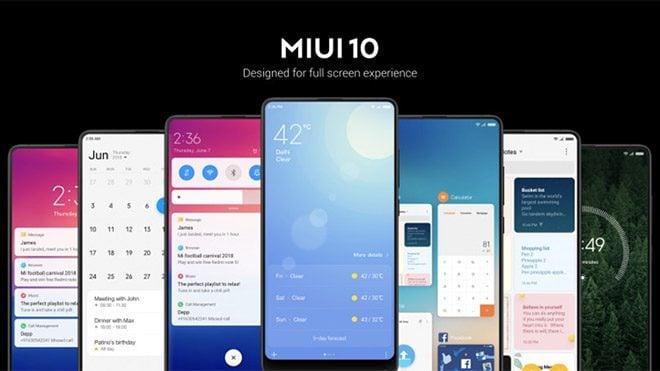 Xiaomi Mi 8 SE Mi Mix 2 MIUI 10
