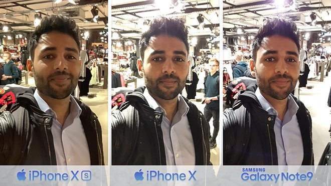 iPhone XS, iPhone X ve Samsung Note 9