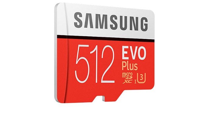 Samsung Galaxy Note 9 512 GB microSD kart