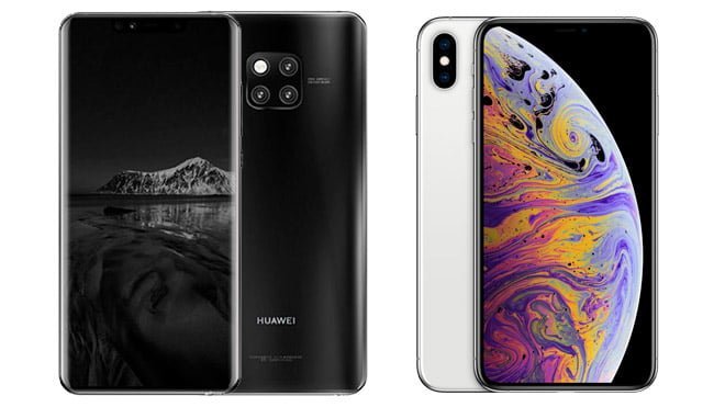 Huawei Mate 20 Pro vs iPhone Xs Max