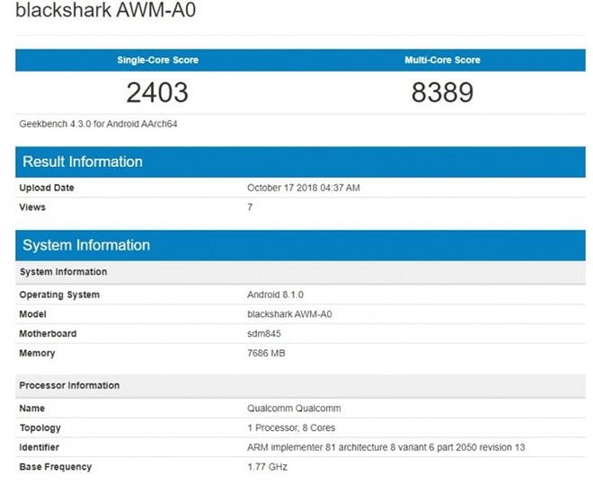 Xiaomi Black Shark 2
