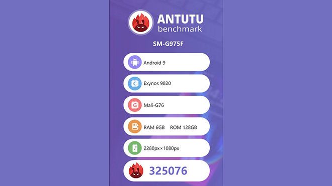 Samsung Galaxy S10+ AnTuTu