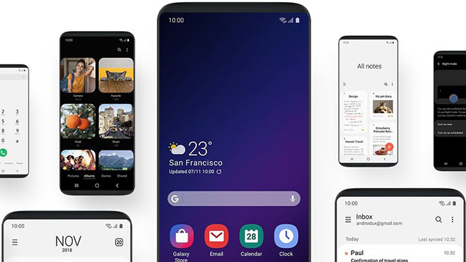 Samsung One UI Android Pie