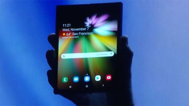 Samsung katlanabilir akıllı telefon açıklaması