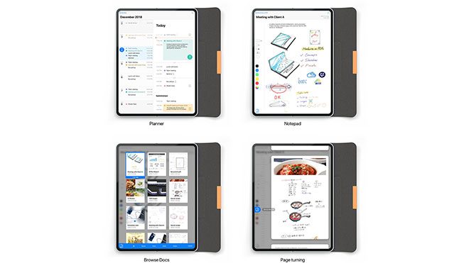 katlanabilir ekranlı tablet éf NOTE