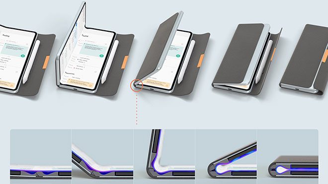katlanabilir ekranlı tablet éf NOTE
