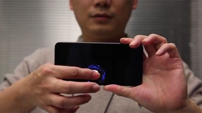 Xiaomi ekrana entegre parmak izi sensörü