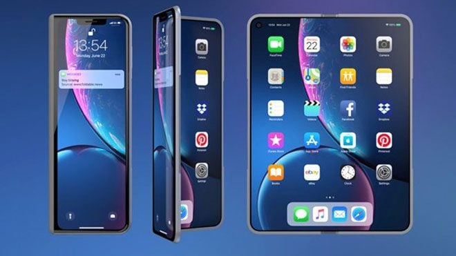 Samsung Galaxy Fold iPhone X Fold katlanabilir akıllı telefon