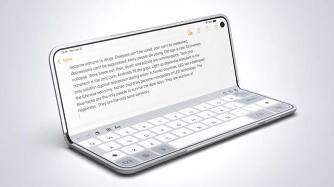 Samsung Galaxy Fold iPhone X Fold katlanabilir akıllı telefon