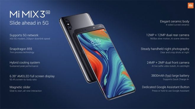 Xiaomi Mi Mix 3 5G