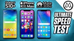 Huawei Mate 20 Pro, Samsung Galaxy S10+ ve Apple iPhone Xs Max hız testinde karşı karşıya