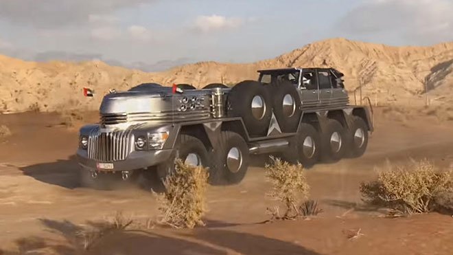 Dünyanın en büyük SUV modeli Dhabiyan 24 ton ağırlığında! - LOG