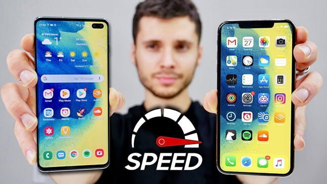 Samsung Galaxy S10 ve iPhone Xs Max