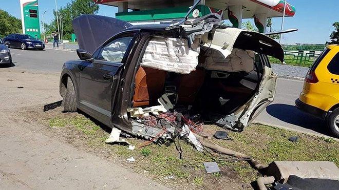 Audi Q7 kazası