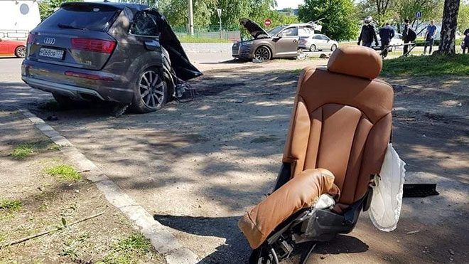 Audi Q7 Nin Ikiye Ayrıldığı Inanılmaz Trafik Kazası