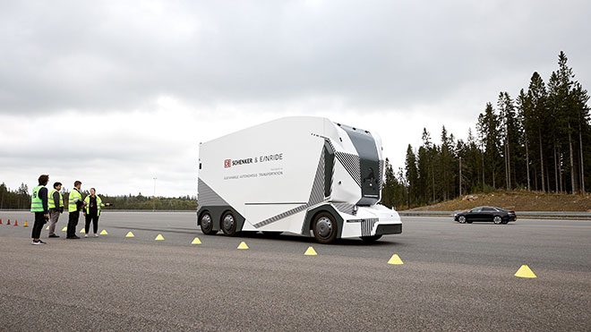 Einride sürücüsüz kamyon T-Pod