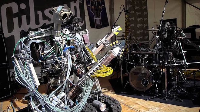 robot müzik grubu Compressorhead