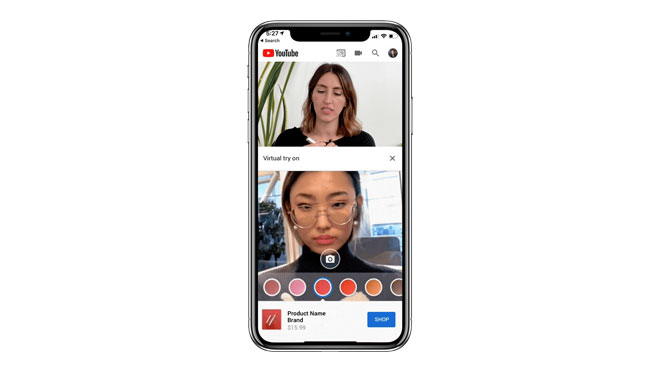 Google YouTube AR Beauty Try-On