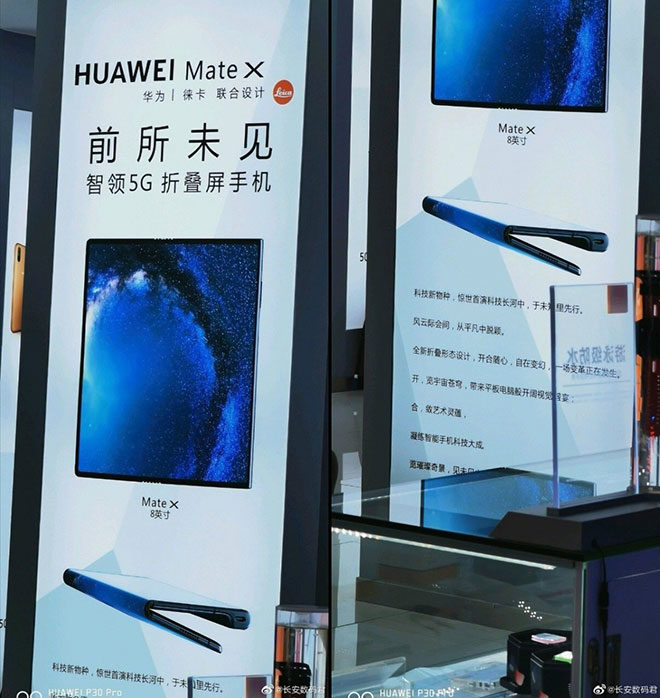 Huawei Mate X katlanabilir telefon