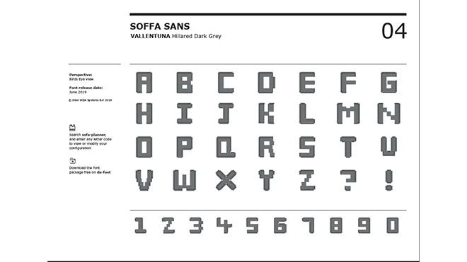 IKEA çok ilginç proje; ücretsiz font paketi: "Soffa Sans"