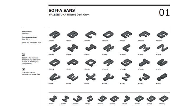 IKEA çok ilginç proje; ücretsiz font paketi: "Soffa Sans"